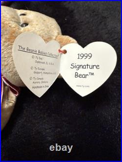 Ty Beanie Babies Signature Bear Collection Lot 1999, 2000, 2001 Rare, New Ty Beanie Babies Signature Bear Collection Lot 1999, 2000, 2001 Rare, New