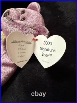 Ty Beanie Babies Signature Bear Collection Lot 1999, 2000, 2001 Rare, New Ty Beanie Babies Signature Bear Collection Lot 1999, 2000, 2001 Rare, New