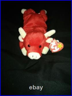 Ty Beanie Babies Snort Rare Retiired New in Mint condition