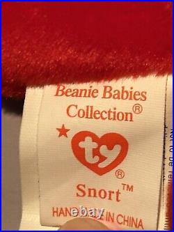 Ty Beanie Babies Snort the Bull Rare Collectible