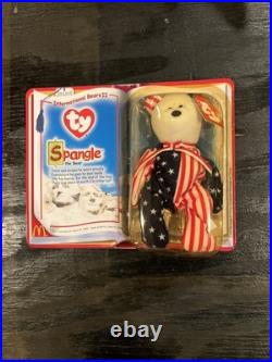 Ty Beanie Babies Spangle The Bear McDonalds New RARE 1999 Never Opened E
