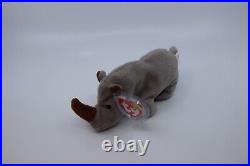 Ty Beanie Babies Spike Rhino 1996 RARE, ERRORS (Excellent, Retired, Baby)