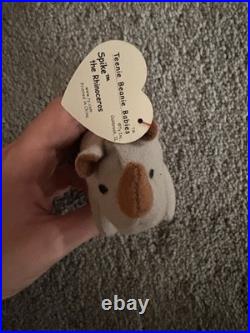 Ty Beanie Babies Spike Rhino 1996 RARE, ERRORS (Excellent, Retired, Baby)