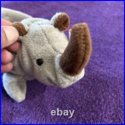 Ty Beanie Babies Spike Rhino 1996 RARE, ERRORS (Excellent, Retired, Baby)