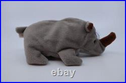 Ty Beanie Babies Spike Rhino 1996 RARE, ERRORS (Excellent, Retired, Baby)