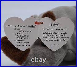 Ty Beanie Babies Spike Rhino 1996 RARE, ERRORS (Excellent, Retired, Baby)