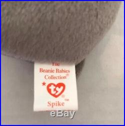 Ty Beanie Babies Spike The Rhino 1996 #4060 Retired Rare Vintage