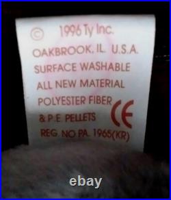 Ty Beanie Babies Spike the Rhinoceros 1996 Retired Rare