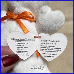 Ty Beanie Babies Spooky Ghost Retired 1995 Plush for Ages 3+ Rare
