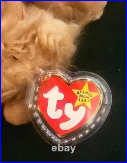 Ty Beanie Babies Spunky Dog Spaniel 1997 RARE, ERRORS (Excellent Retired Baby)