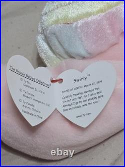 Ty Beanie Babies Swirly the Snail Super Rare Multiple Errors Mint Condition