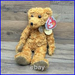 Ty Beanie Babies Teddy 100 Years of Teddy Bears withGold Medallion TAG Rare