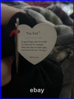 Ty Beanie Babies The End 1999 Y2k Millennium Teddy Bear Rare Tag Errors. New Ty Beanie Babies The End 1999 Y2k Millennium Teddy Bear Rare Tag Errors. New