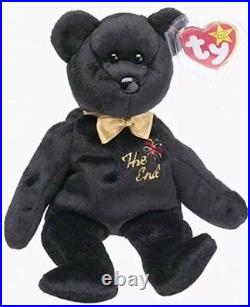 Ty Beanie Babies The End Bear 1999 RARE Tag Errors Mint Collector