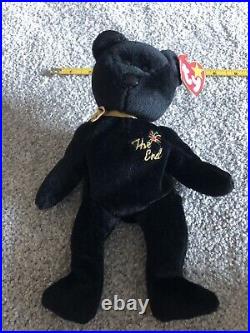 Ty Beanie Babies The End Bear 1999 With RARE Tag Errors