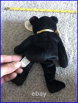 Ty Beanie Babies The End Bear 1999 With RARE Tag Errors