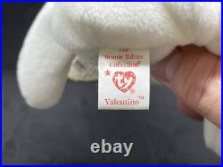 Ty Beanie Babies VALENTINO & VALENTINA-Retired-RARE-See Description-TAG Errors