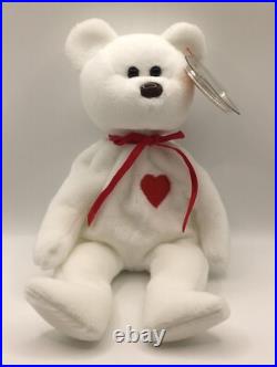 Ty Beanie Babies Valentino The Bear RARE With Errors (Retired)