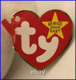 Ty Beanie Babies Valentino The Bear RARE With Errors (Retired)