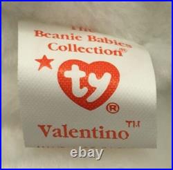 Ty Beanie Babies Valentino The Bear RARE With Errors (Retired)