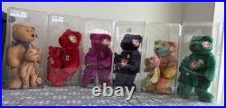 Ty Beanie Babies Vintage 1990's Original LOT OF 6 VINTAGE RARE BEARS 13in & 9