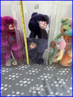 Ty Beanie Babies Vintage 1990's Original LOT OF 6 VINTAGE RARE BEARS 13in & 9