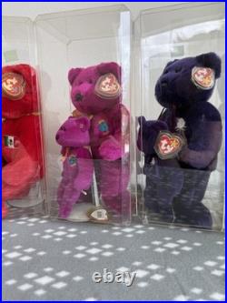 Ty Beanie Babies Vintage 1990's Original LOT OF 6 VINTAGE RARE BEARS 13in & 9