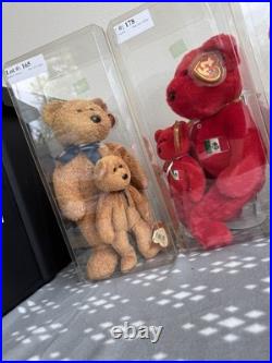 Ty Beanie Babies Vintage 1990's Original LOT OF 6 VINTAGE RARE BEARS 13in & 9