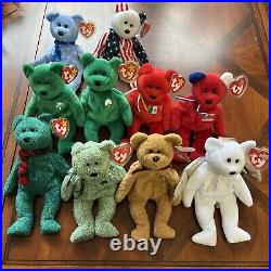 Ty Beanie Babies Vintage Bear Plush Toys Rare Tag Error ST And Tush Tags