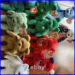 Ty Beanie Babies Vintage Bear Plush Toys Rare Tag Error ST And Tush Tags