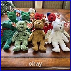 Ty Beanie Babies Vintage Bear Plush Toys Rare Tag Error ST And Tush Tags