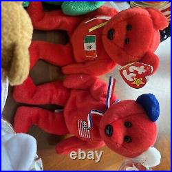 Ty Beanie Babies Vintage Bear Plush Toys Rare Tag Error ST And Tush Tags