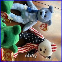 Ty Beanie Babies Vintage Bear Plush Toys Rare Tag Error ST And Tush Tags