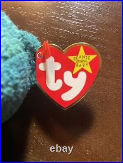 Ty Beanie Babies Wallace 1999 Rare Holographic Tush Tag With Errors Mint Cond