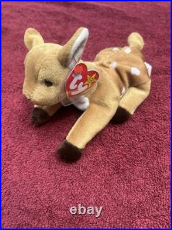 Ty Beanie Babies Whisper Deer 1997 1998 RARE, ERRORS (Retired, Baby)