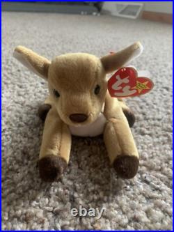 Ty Beanie Babies Whisper Deer 1997 1998 RARE, ERRORS (Retired, Baby)