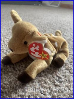 Ty Beanie Babies Whisper Deer 1997 1998 RARE, ERRORS (Retired, Baby)