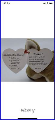 Ty Beanie Babies Whisper Deer 1997 1998 RARE, ERRORS (Retired, Baby)