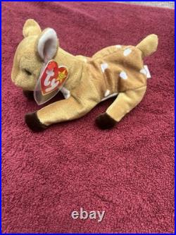 Ty Beanie Babies Whisper Deer 1997 1998 RARE, ERRORS (Retired, Baby)