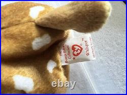 Ty Beanie Babies Whisper Deer 1997 1998 RARE, ERRORS (Retired, Baby)