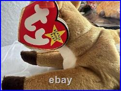 Ty Beanie Babies Whisper Deer 1997 1998 RARE, ERRORS (Retired, Baby)