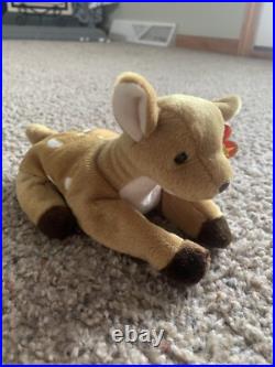Ty Beanie Babies Whisper Deer 1997 1998 RARE, ERRORS (Retired, Baby)