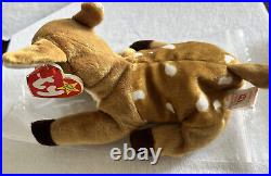 Ty Beanie Babies Whisper Deer 1997 1998 RARE, ERRORS (Retired, Baby)