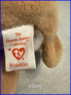 Ty Beanie Babies Wrinkles Bulldog 1996 RARE