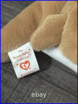 Ty Beanie Babies Wrinkles Bulldog 1996 RARE