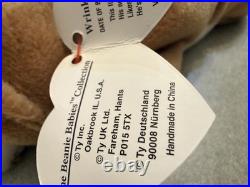 Ty Beanie Babies Wrinkles Bulldog 1996 RARE