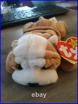 Ty Beanie Babies Wrinkles Bulldog Rare Tag Errors