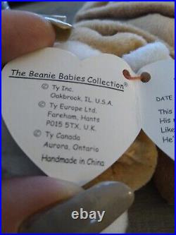 Ty Beanie Babies Wrinkles Bulldog Rare Tag Errors