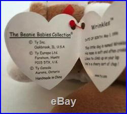 Ty Beanie Babies Wrinkles The bulldog #4103 1996 Retired Rare Vintage