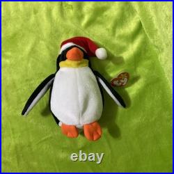 Ty Beanie Babies Zero the Penguin 1998 MWMT Rare box stored